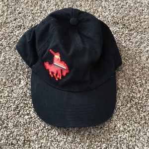 🤠 Little Cowboy ball Cap with western serape bucking horse